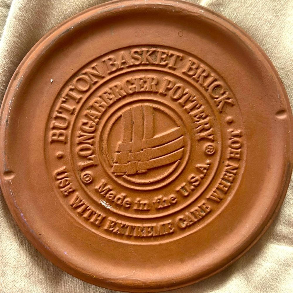 Longenberger  button basket brick made in the USA